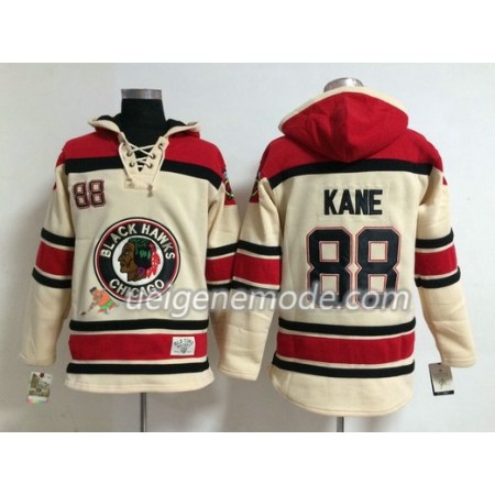 Herren Eishockey Chicago Blackhawks Patrick Kane 88 Weiß Sawyer Hooded Sweatshirt